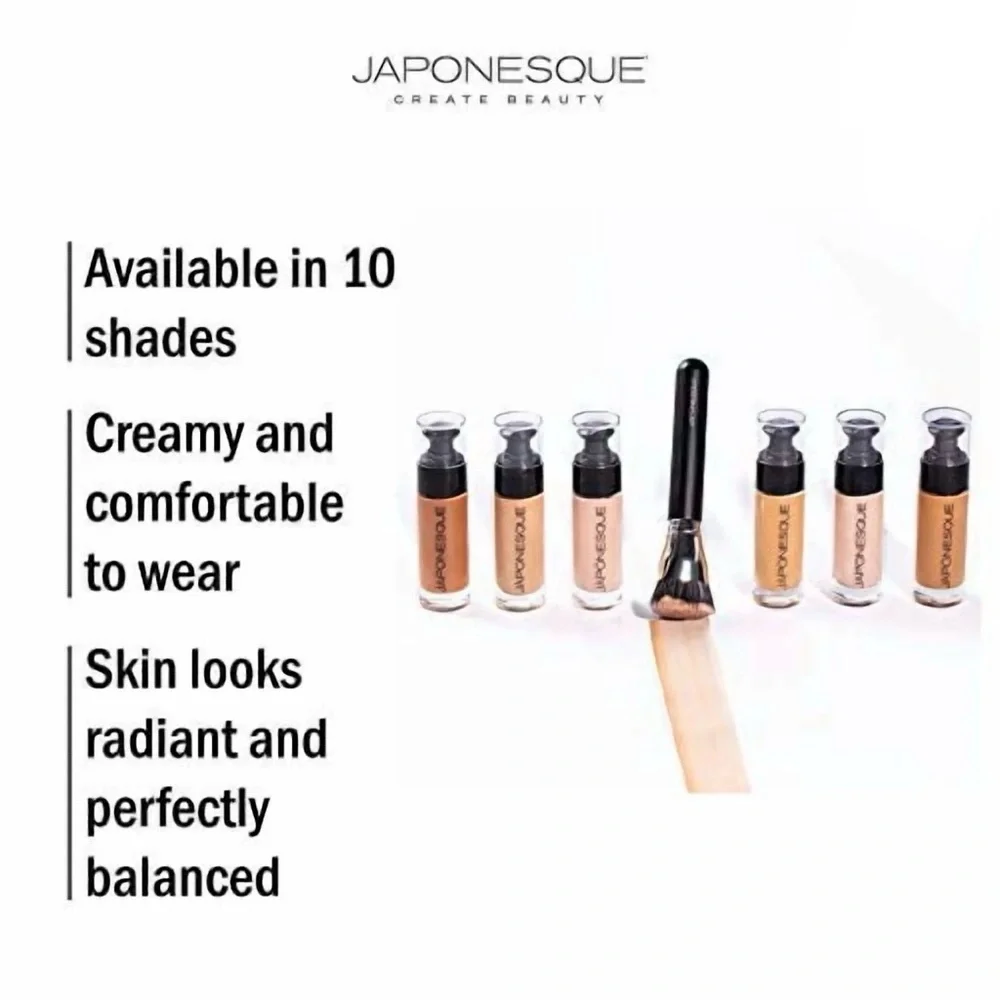 Japonesque Shade 01 Luminous Foundation Flawless Liquid Makeup .84oz